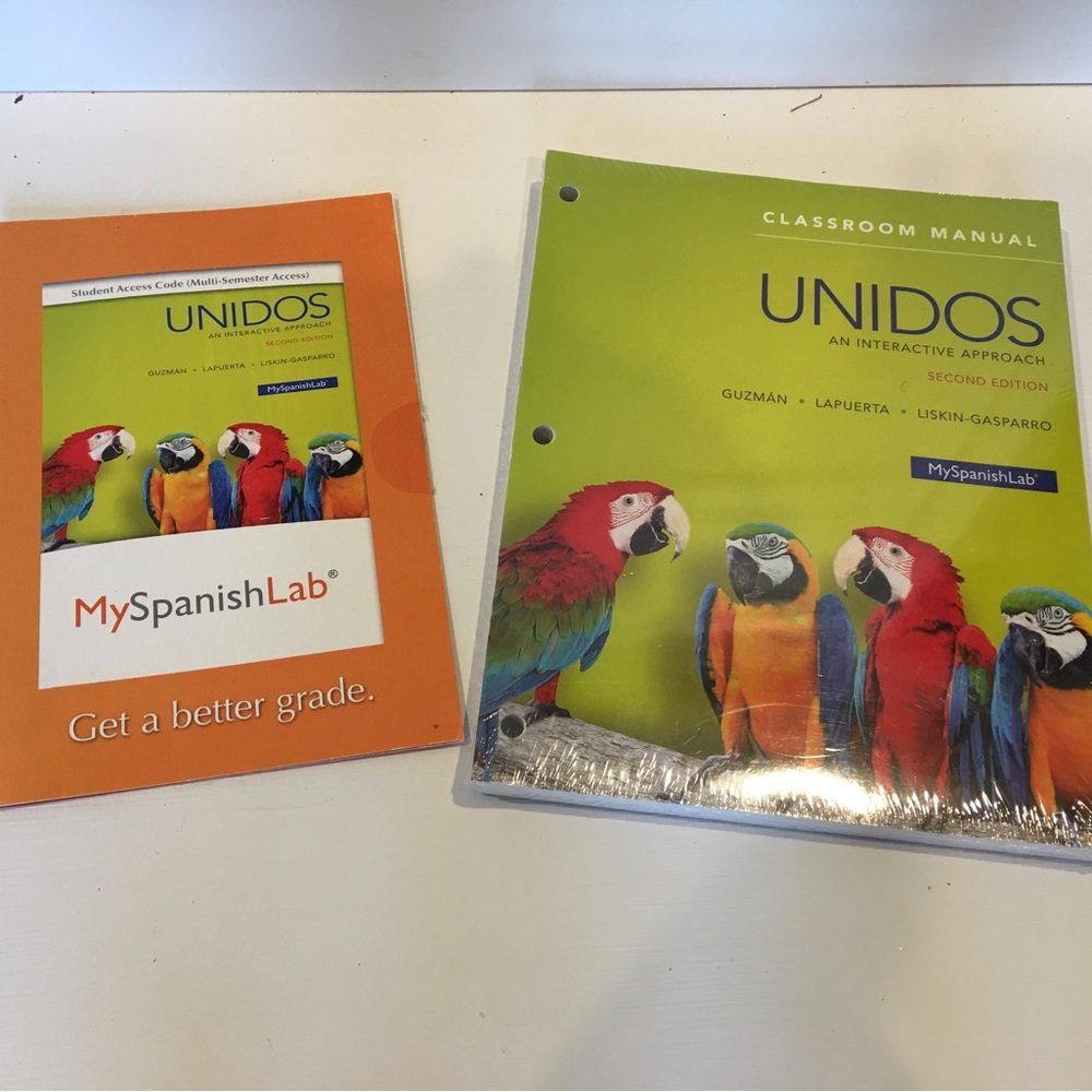 My Spanish lab unidos manual and access code new